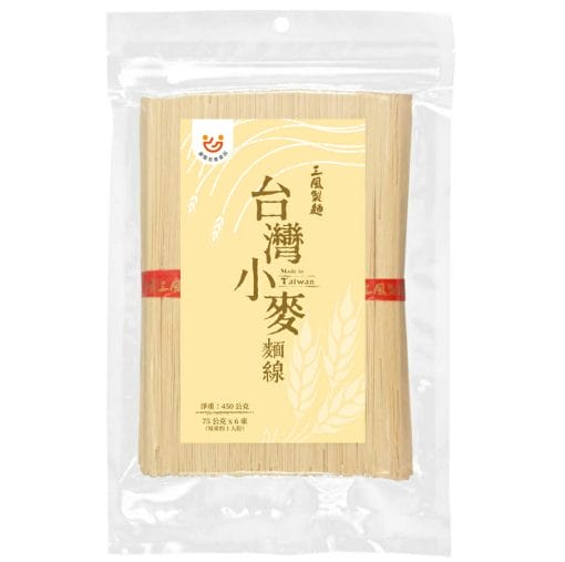 三風製麵的台灣小麥麵線外包裝正面